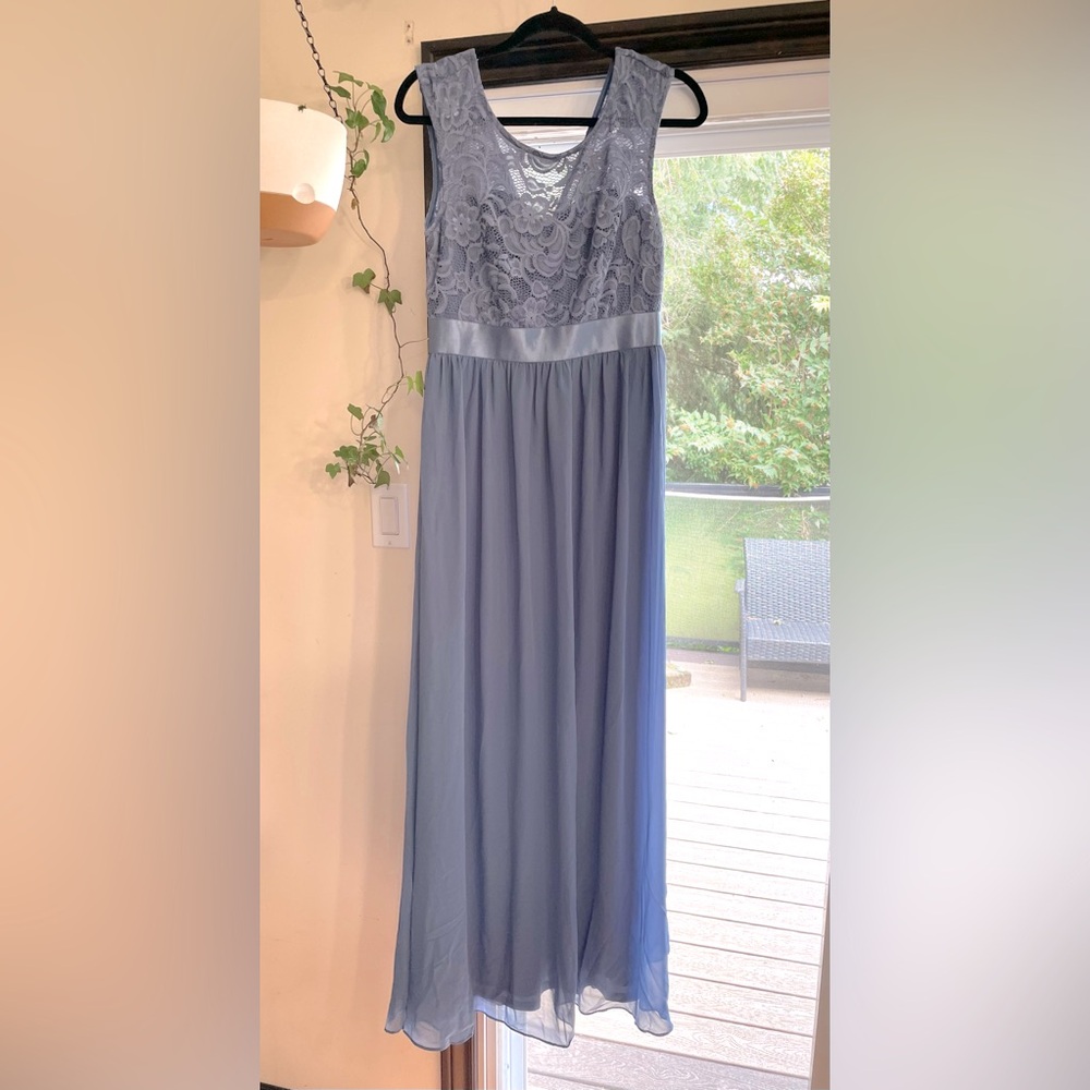 Ever Pretty Blue Lace Wedding Dress